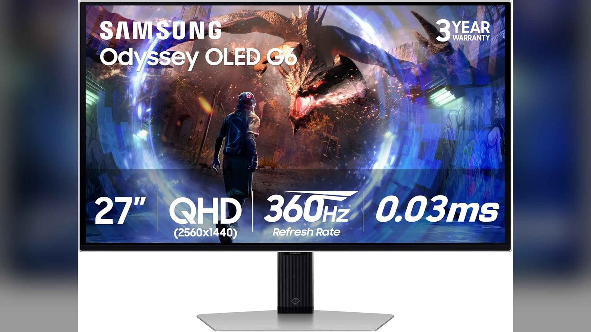 Samsung 27-Inch Odyssey OLED G6 360Hz Monitor Drops to $602.33 in Amazon Deal