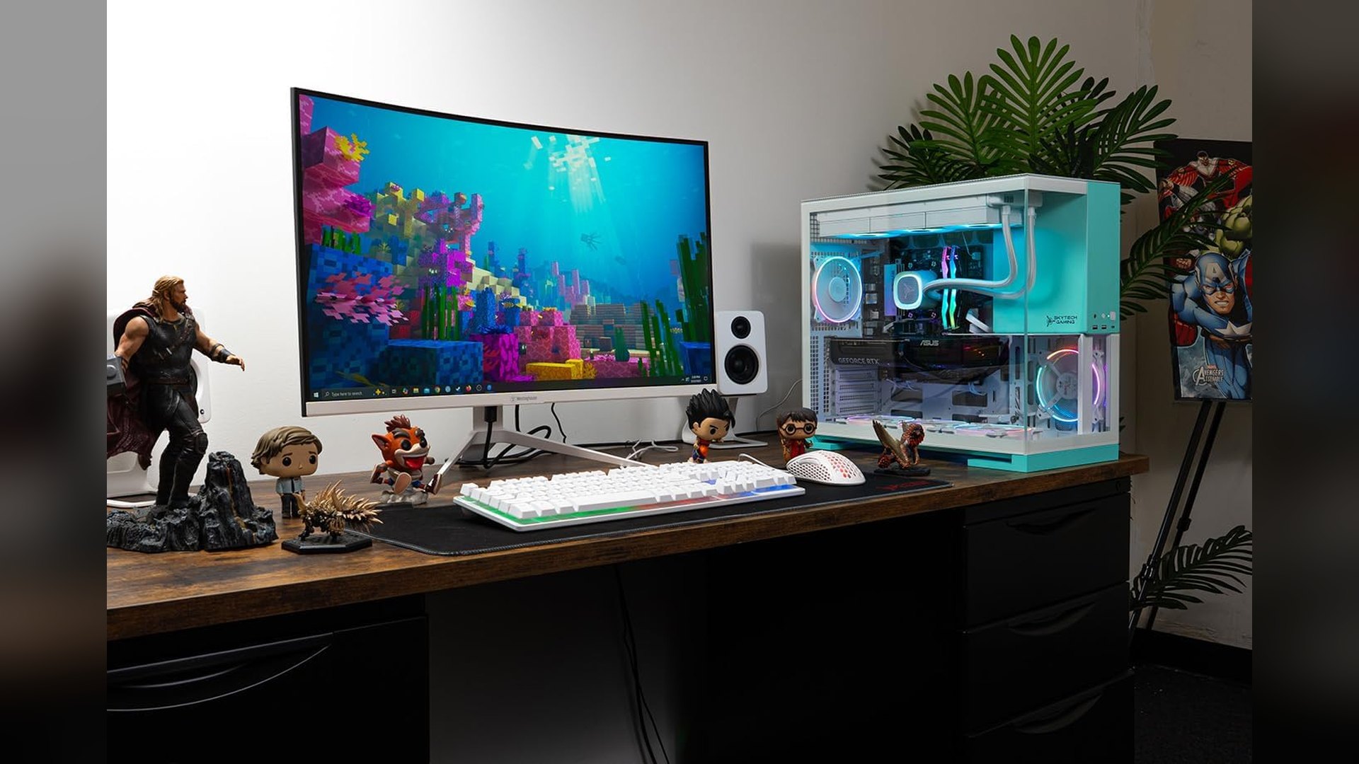 Skytech Aqua With RTX 5070 Ti and Core Ultra 7 265K Drops to $2,399.99 in Amazon Deal