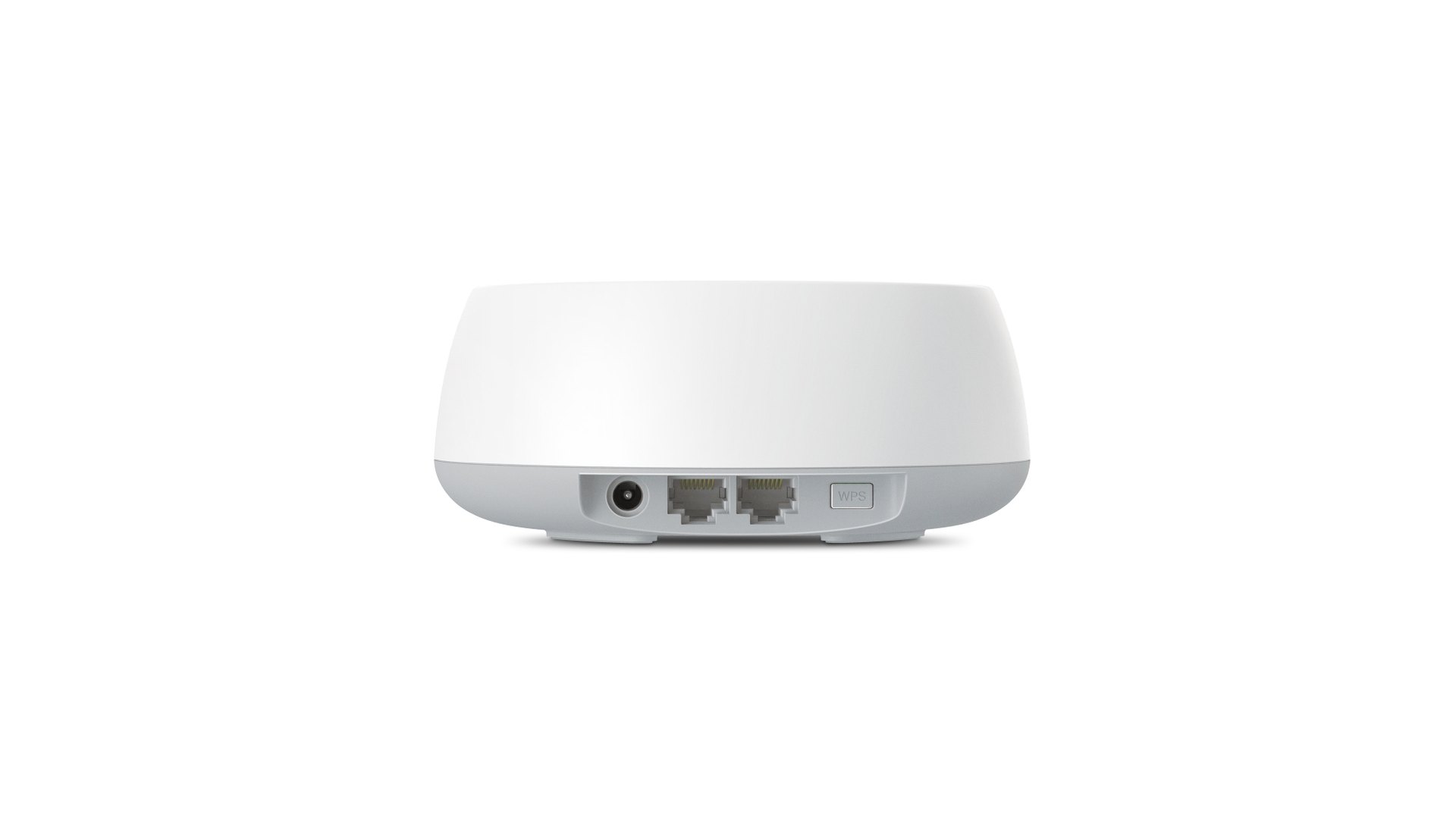 Two Ethernet ports on the bottom of a Deco BE25 unit