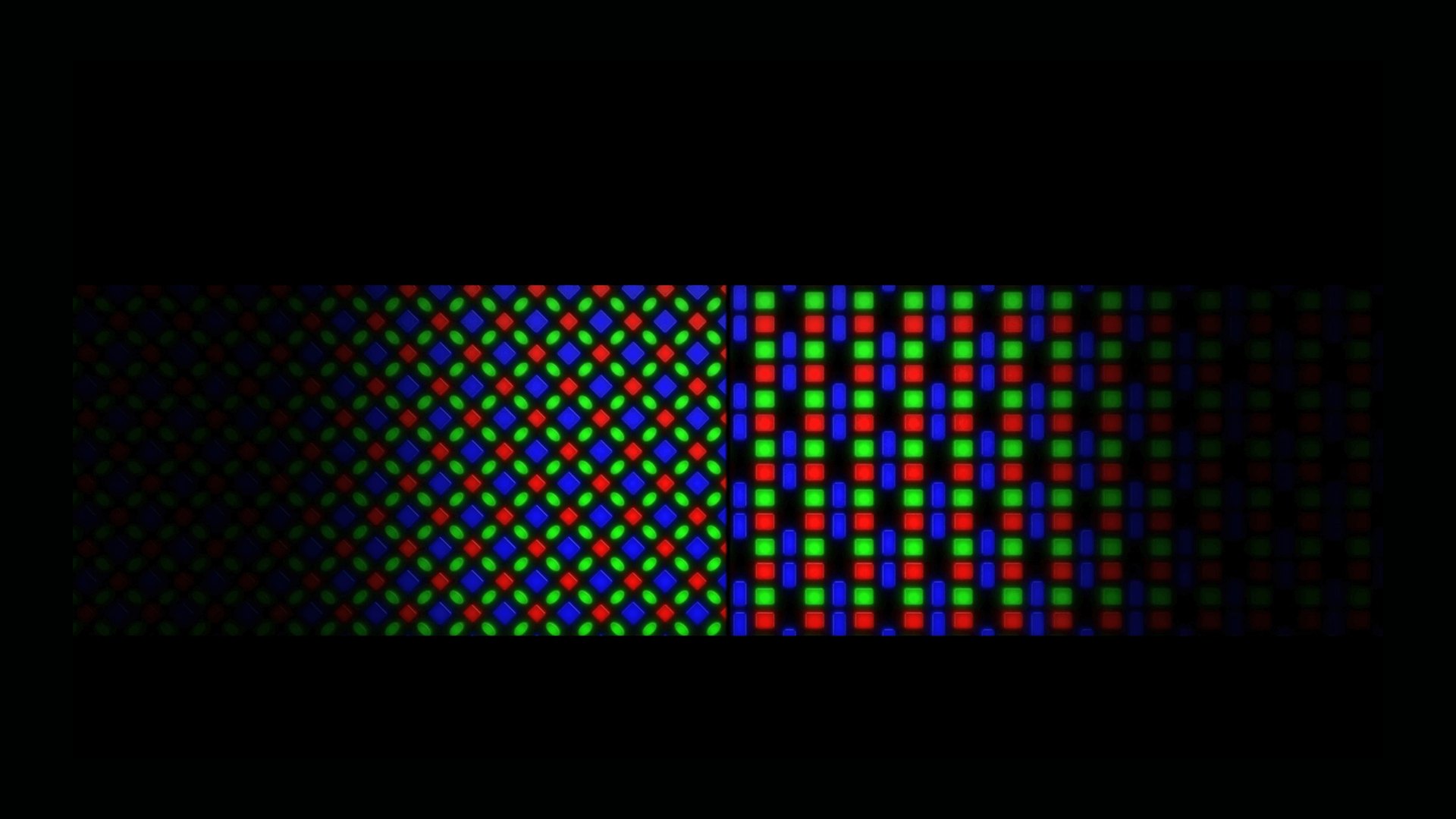 Side-by-side sub-pixel array comparison for the Xiaomi 17 Ultra display