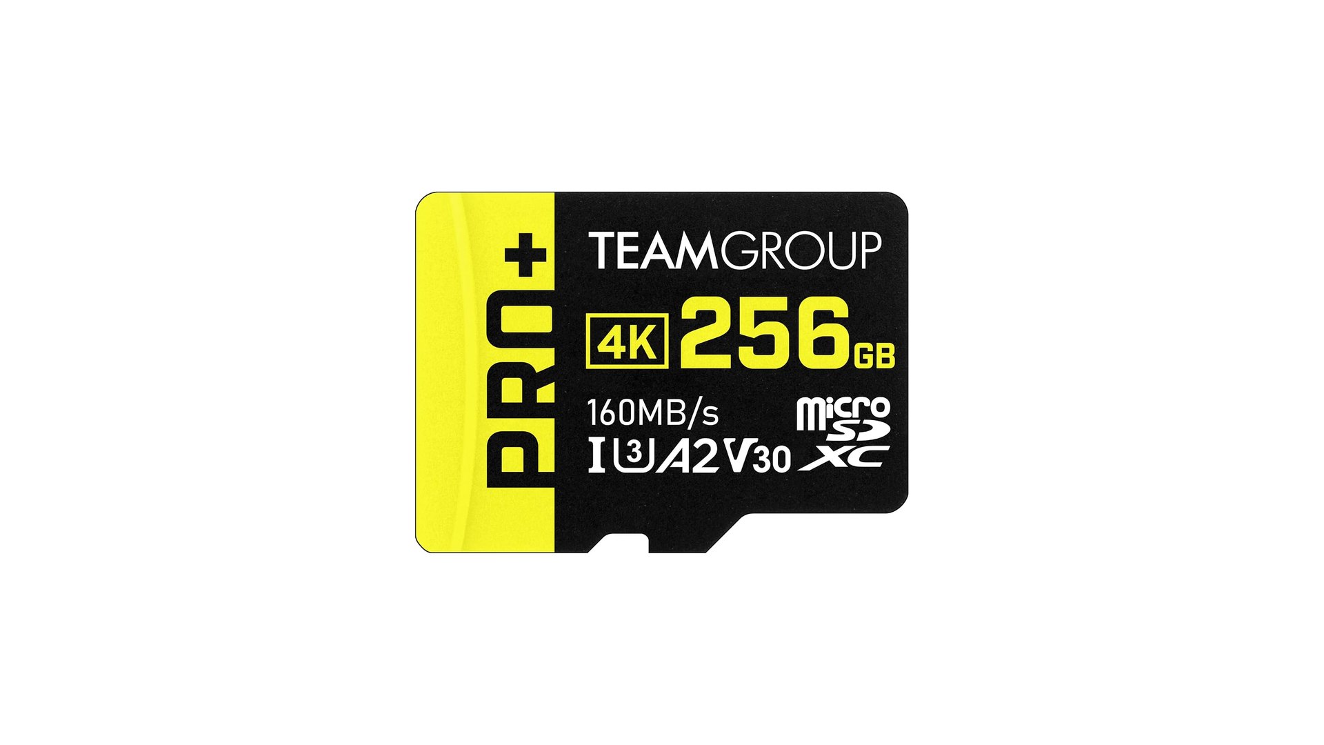 TEAMGROUP PRO+ 256GB microSDXC card with SD adapter