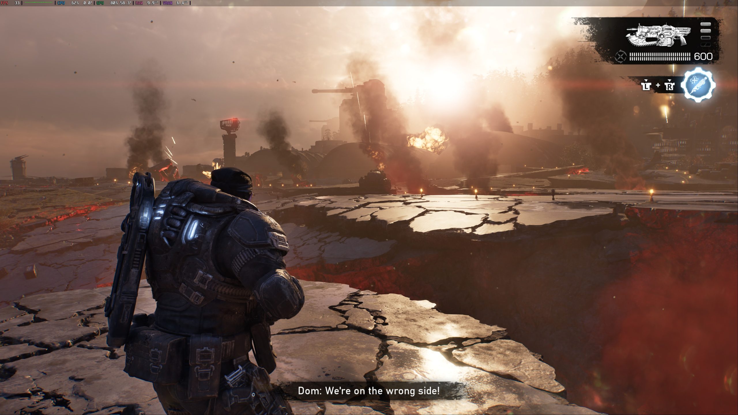 Gears of War E Day Runs Well on Steam Machine With 2K and 60 FPS Options