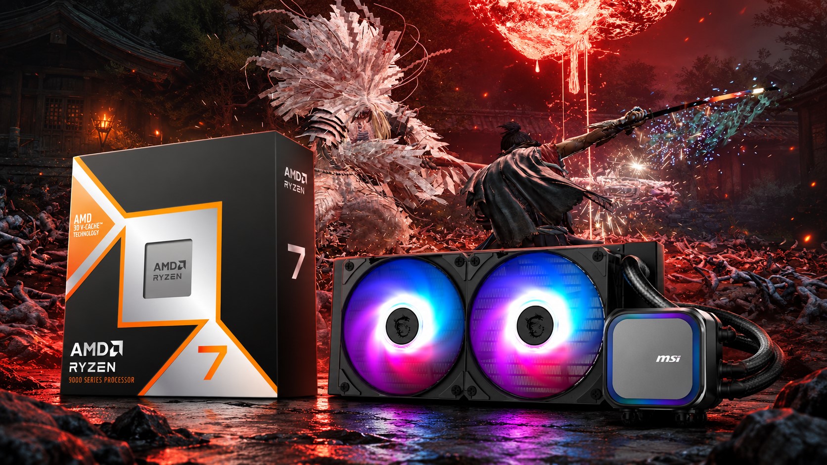 Ryzen 7 9800X3D Falls to $429 With Free 240mm AIO and Onimusha Game