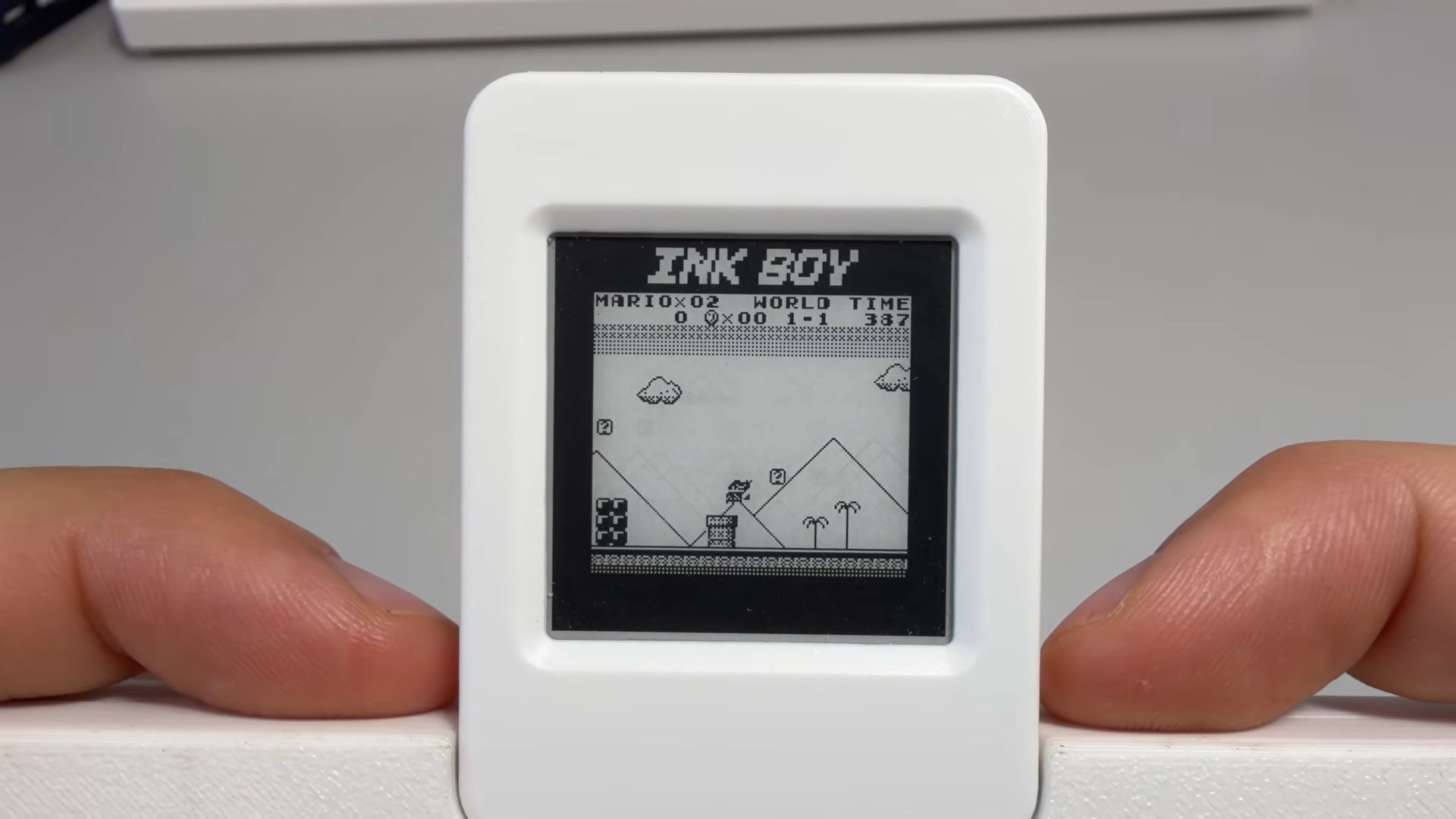 Tiny E Ink Game Boy Runs Games at 30 FPS and Docks Into an NES Controller