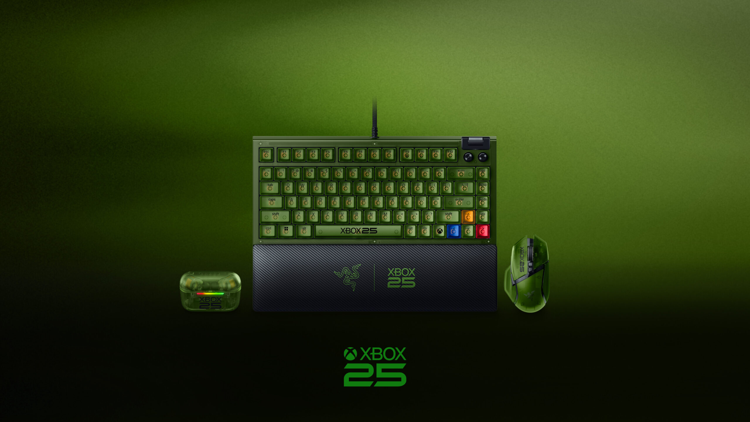 Razer Launches Xbox 25th Anniversary Collection With Translucent Green Keyboard, Mouse, and Earbuds