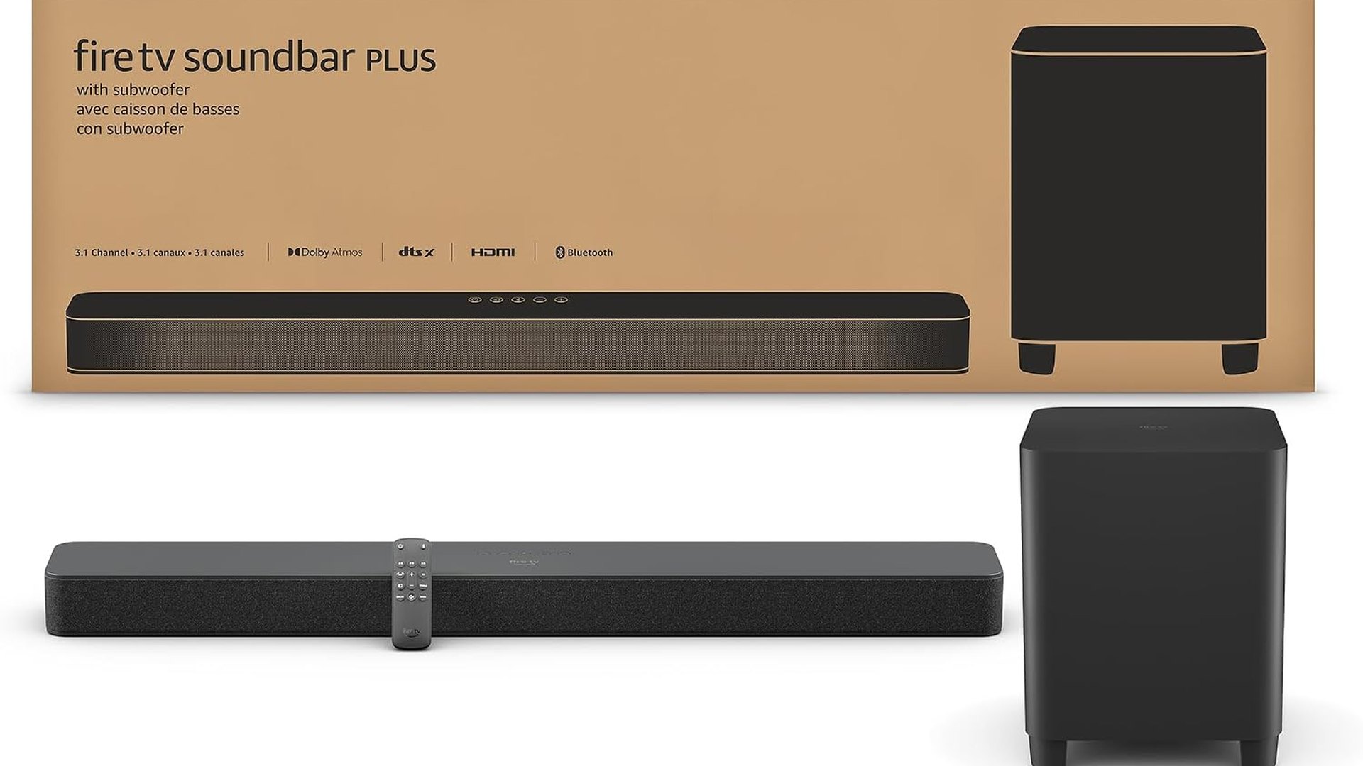 Amazon Fire TV Soundbar Plus With Subwoofer Hits $234.99, but Only for Prime Members