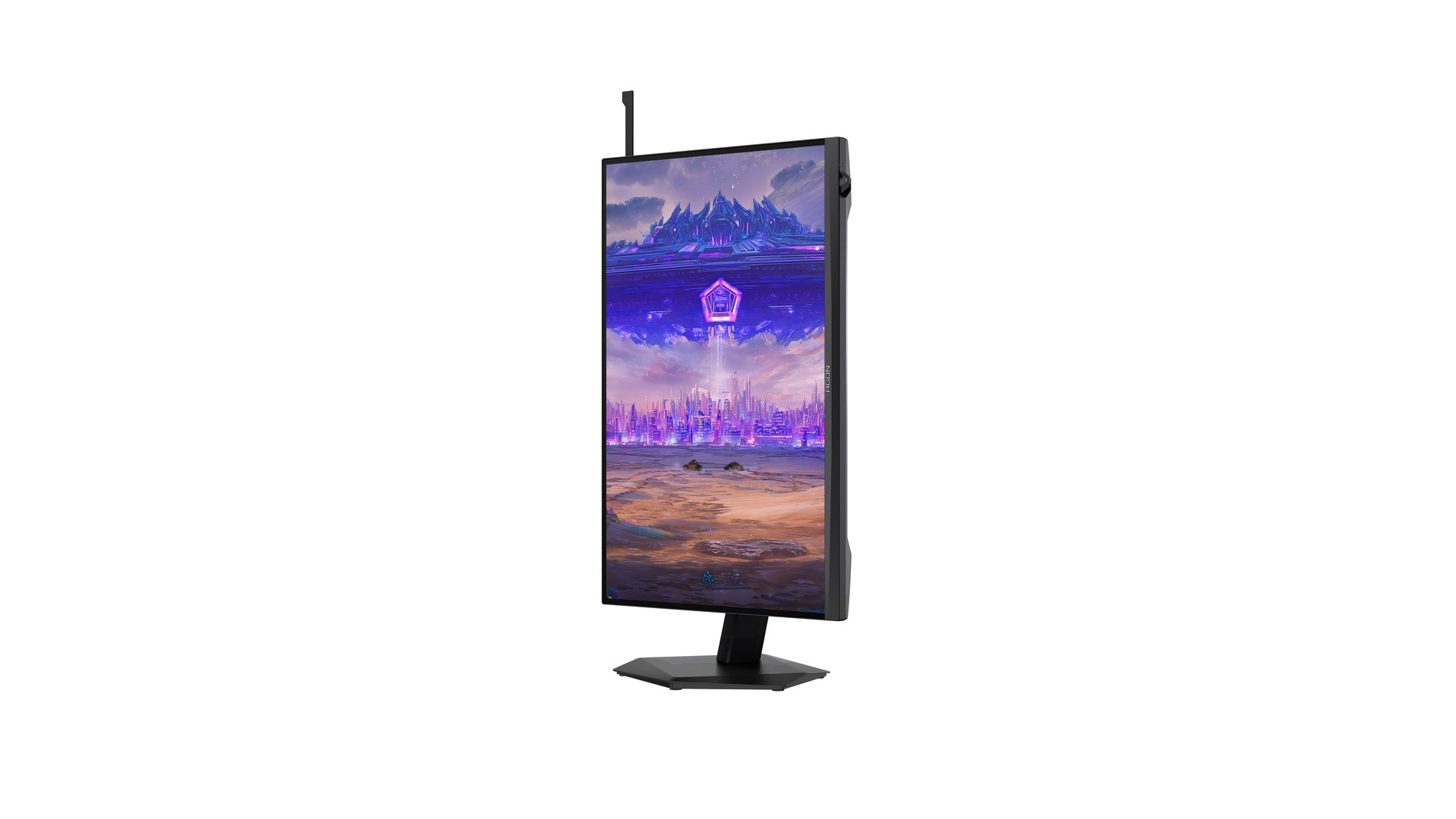 AOC AGON PRO AGP257FT rotated into portrait orientation
