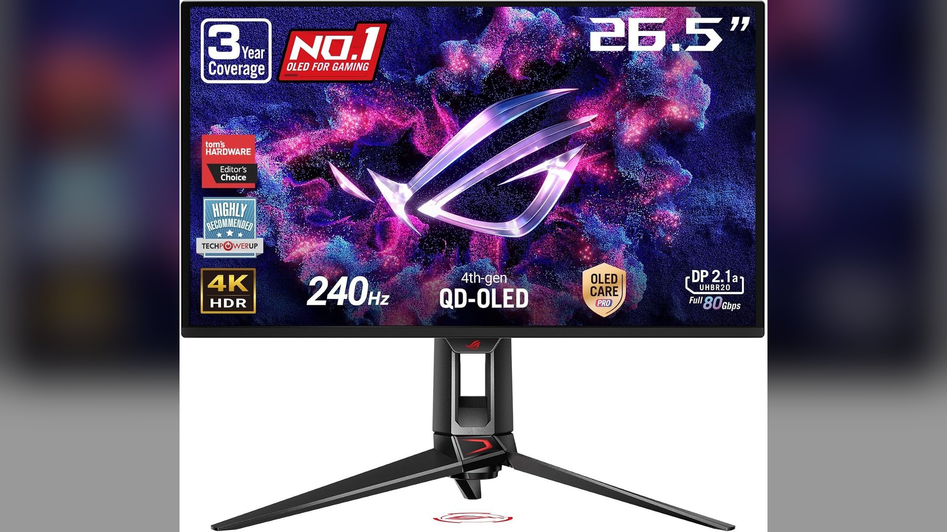 ASUS ROG Swift PG27UCDM 4K QD-OLED Drops to $934 at Amazon With 80Gbps DisplayPort