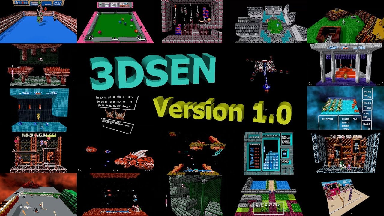 3dSen 2.0 Update Improves Steam Deck Performance and Adds New 3D Rendering Features for NES Games