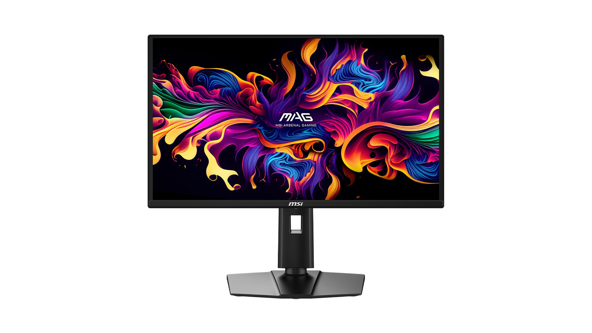 Rear stand column of the MSI MAG 272QP QD-OLED X24