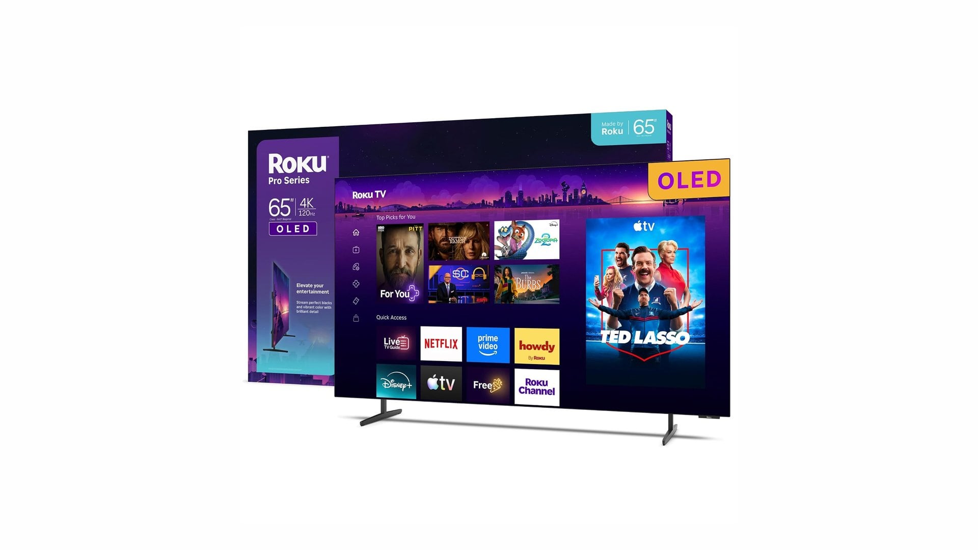 Roku 65-Inch Pro Series OLED Drops to $999.99 at Amazon, and Roku Still Lists It at $1,199.99