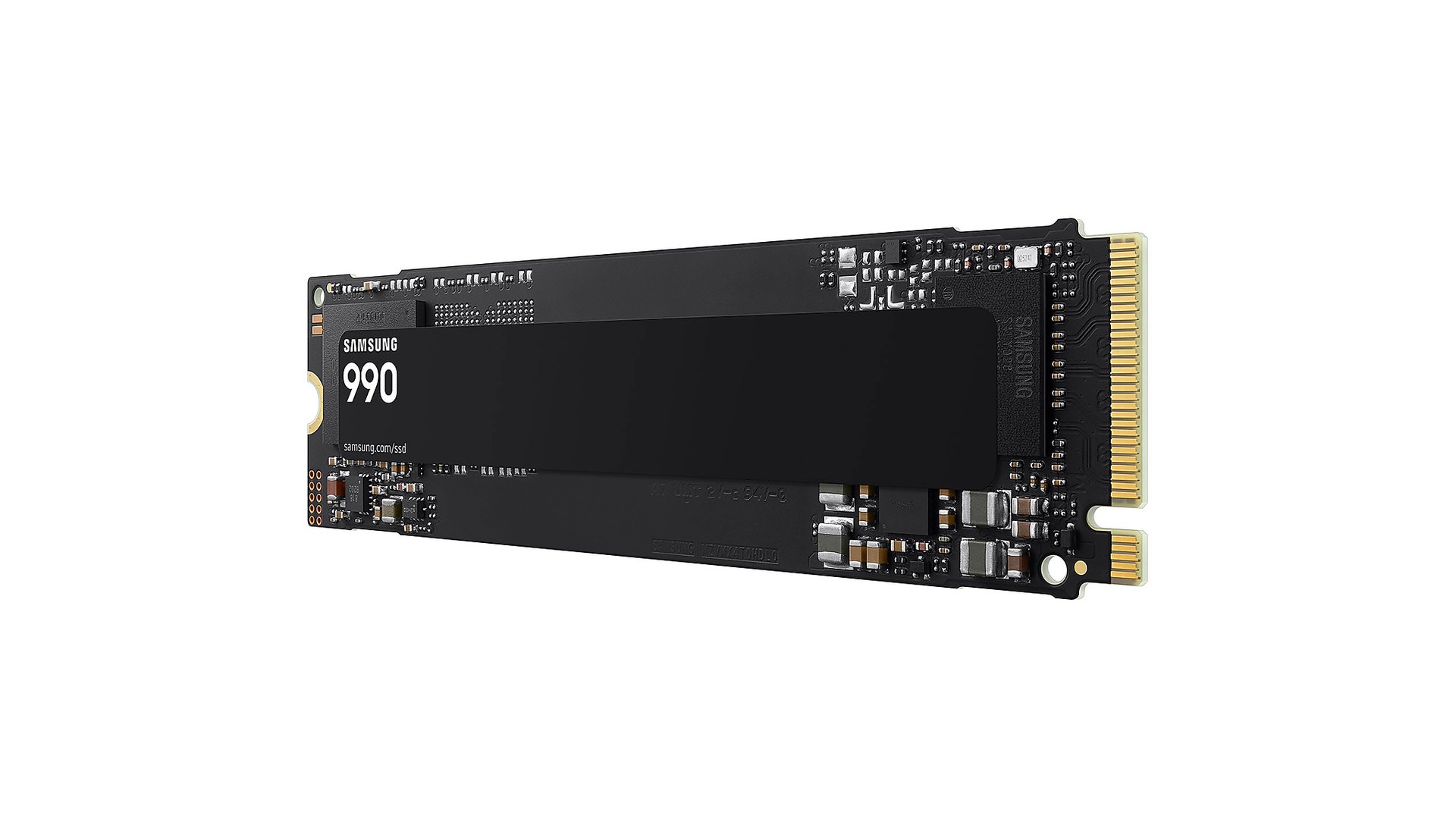 Samsung 990 2TB M.2 2280 SSD shown front on