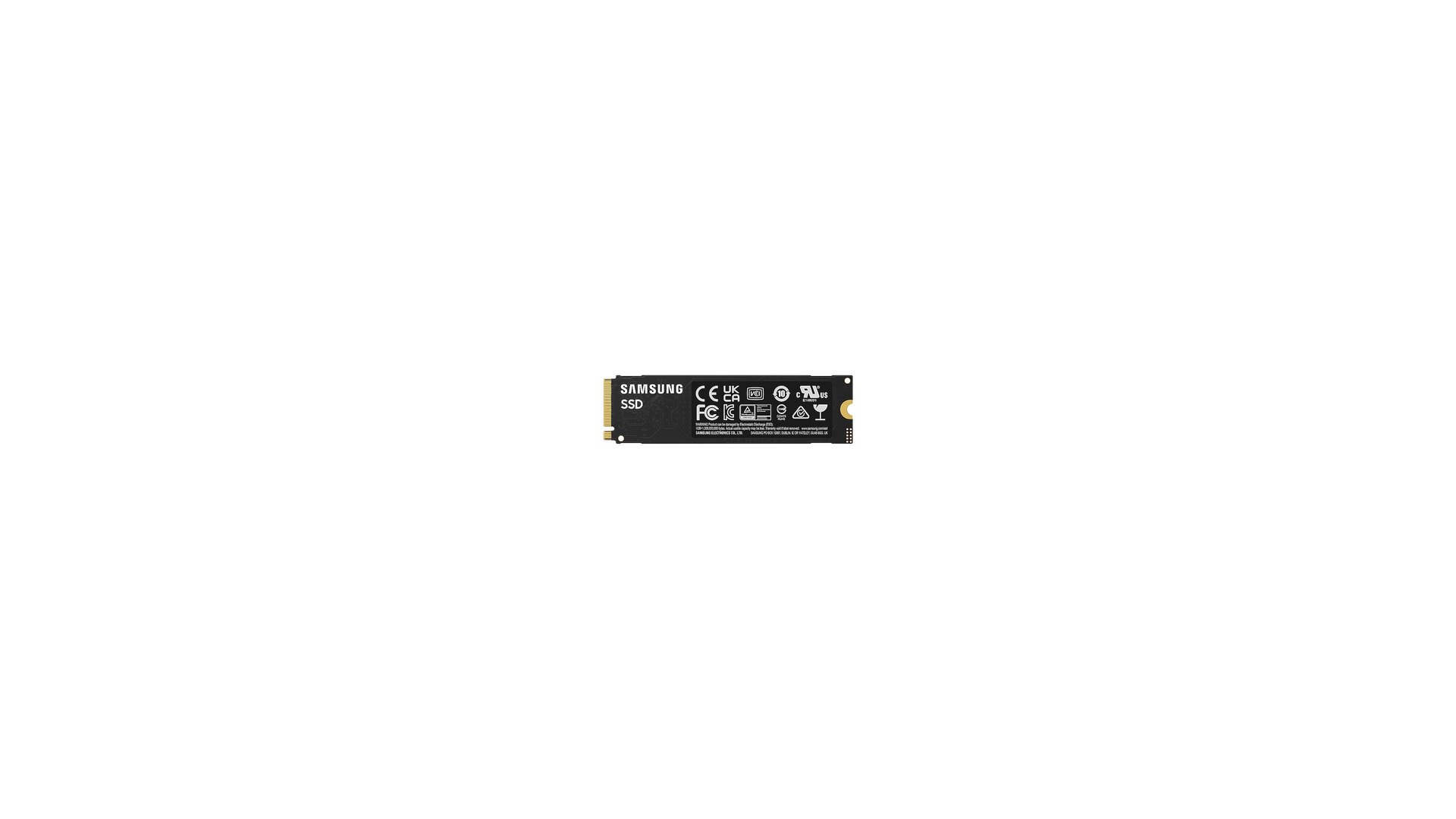 Underside of a Samsung 990 EVO Plus M.2 drive