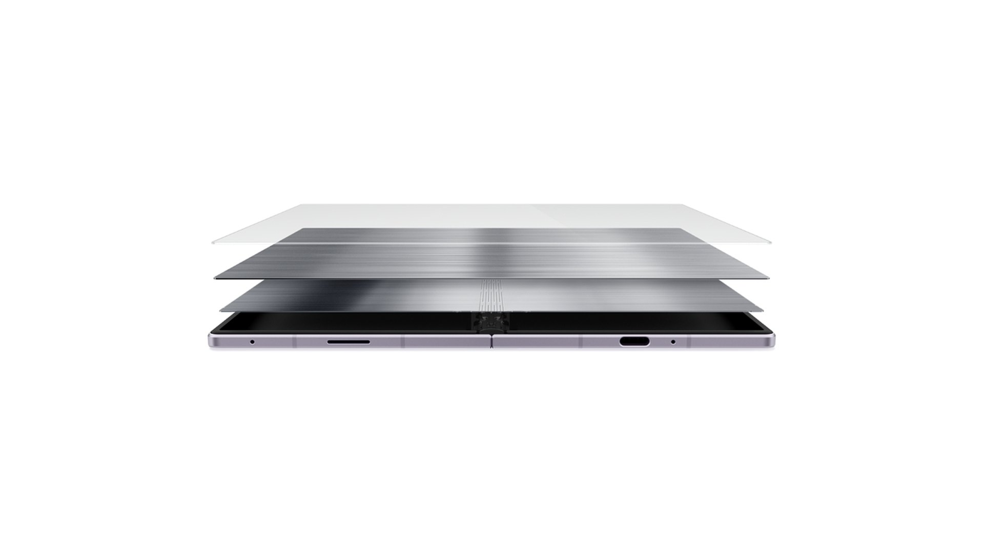 Layered illustration of the Galaxy Z Fold8 display above the phone