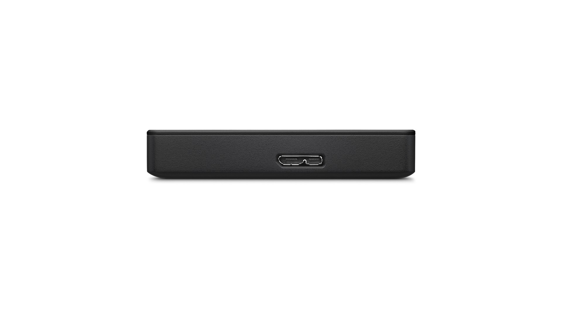 Edge of the Seagate Portable Hard Drive showing the USB 3.0 port
