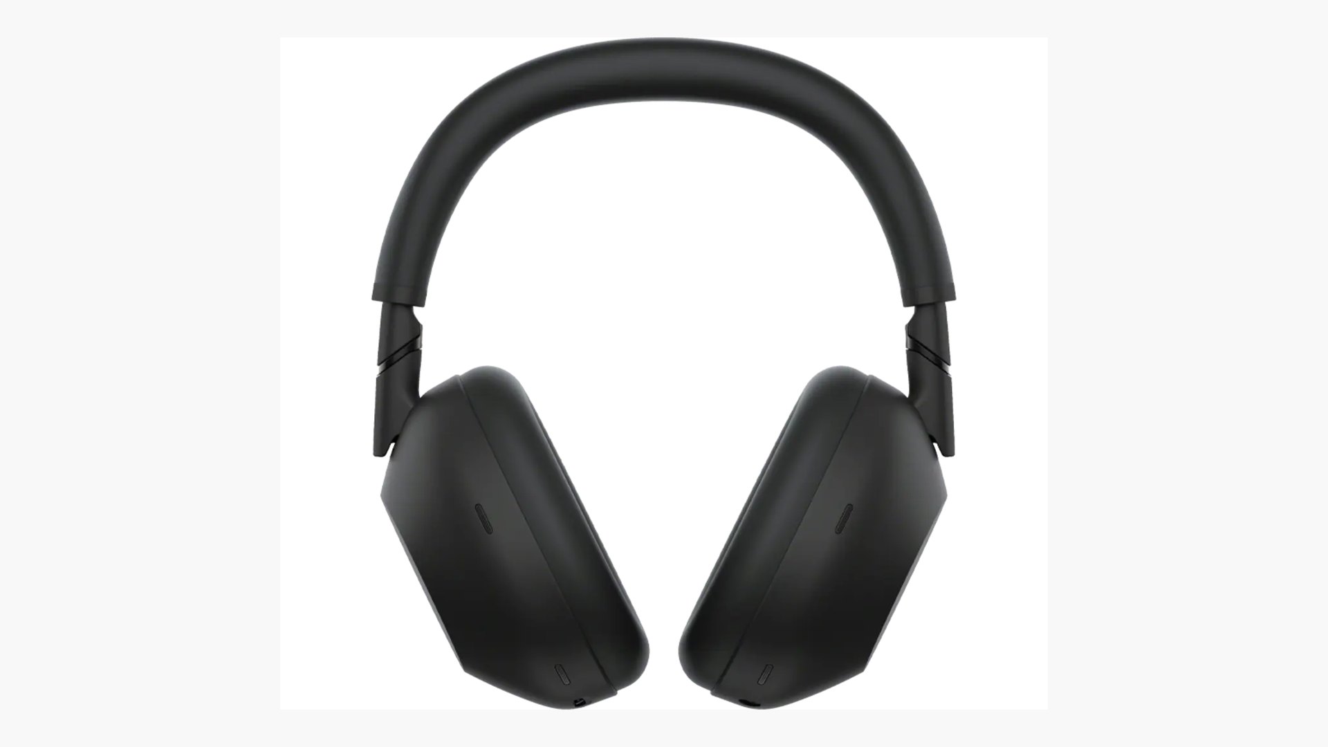 Front view of the Sony WH-1000XM6 headphones in black